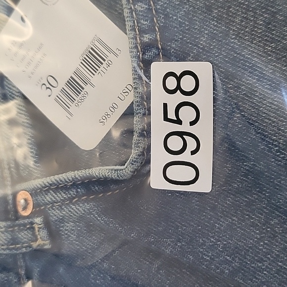 We The Free by Free People Jeans Women's Size 30 High Rise Straight Leg Med Wash - Picture 10 of 10